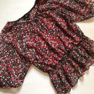 Amy Byer Girls Floral Blouse - Size M